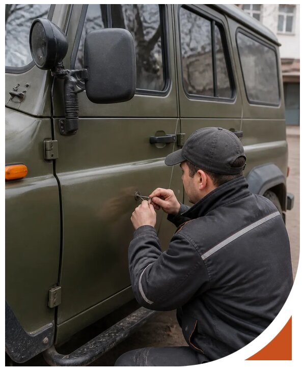 Профессиональное вскрытие автомобиля УАЗ без повреждений в Абакане